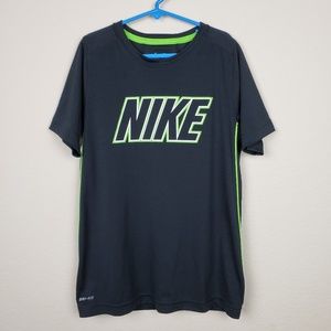 Nike Dri-fit Black Swoosh T-shirt